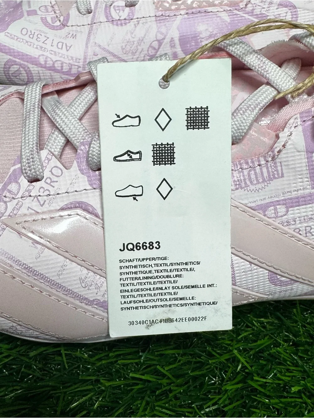 Size 8.5 - Mens Adidas Adizero Electric II Currency Pink Football Cleats JQ6683